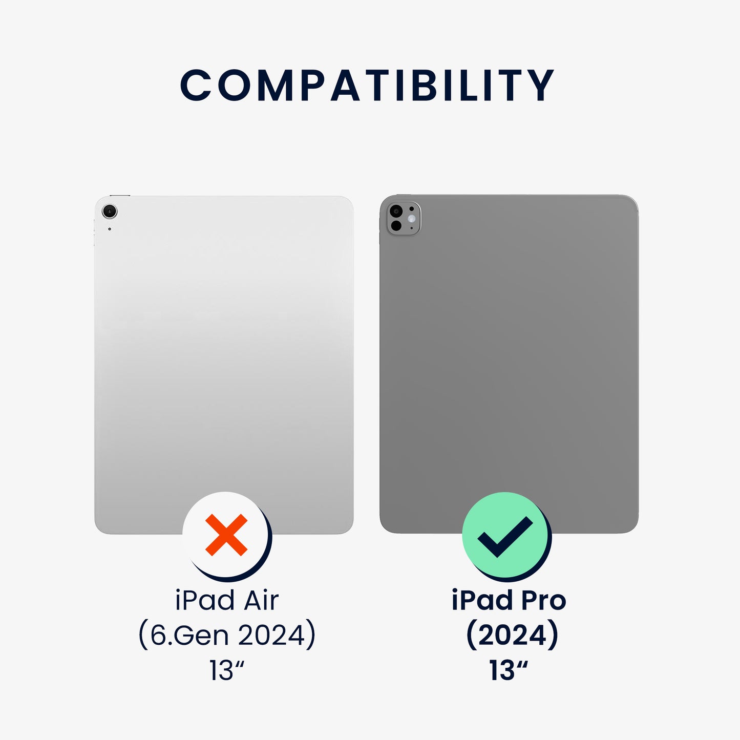 kwmobile Schutzhülle kompatibel mit Apple iPad Pro 13" (2024) - Tablet Cover Case