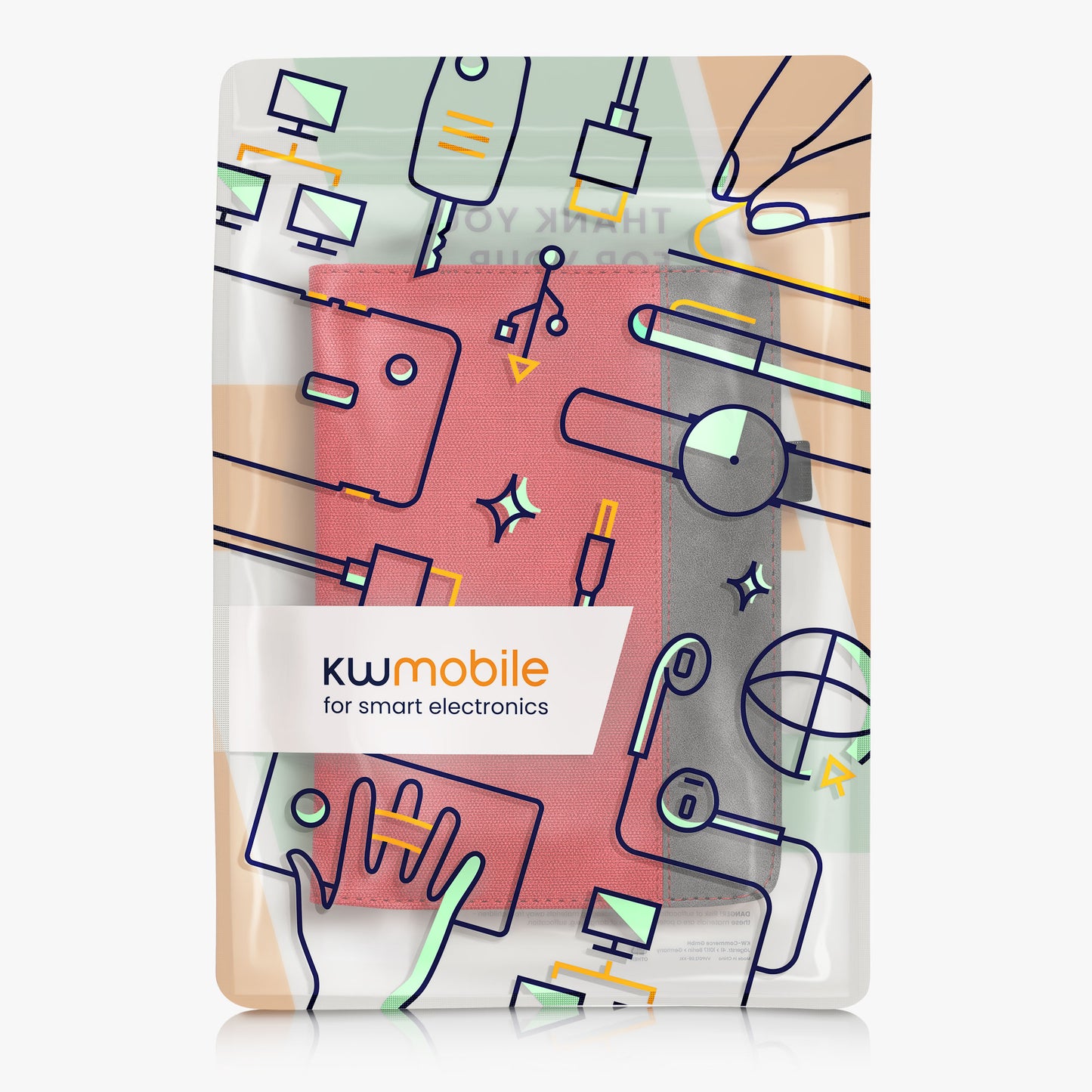 kwmobile Hülle kompatibel mit Pocketbook InkPad 4 / Color 3 / Color 2 / Vivlio InkPad 4 / InkPad Color 3 Hülle - Flip Case mit Handschlaufe - Kunstleder Cover