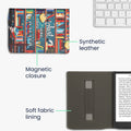kwmobile Schutzhülle für Pocketbook InkPad 4 / Color 3 / Color 2 / Vivlio InkPad 4 / InkPad Color 3 Hülle - eReader Flip Case mit Handschlaufe und Auto Sleep Funktion