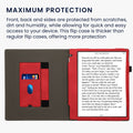 kwmobile Hülle kompatibel mit Pocketbook InkPad Eo / Bigme InkNote Color+ Hülle - Flip Case mit Handschlaufe - Kunstleder Cover
