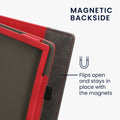 kwmobile Hülle kompatibel mit Pocketbook InkPad Eo / Bigme InkNote Color+ Hülle - Flip Case mit Handschlaufe - Kunstleder Cover