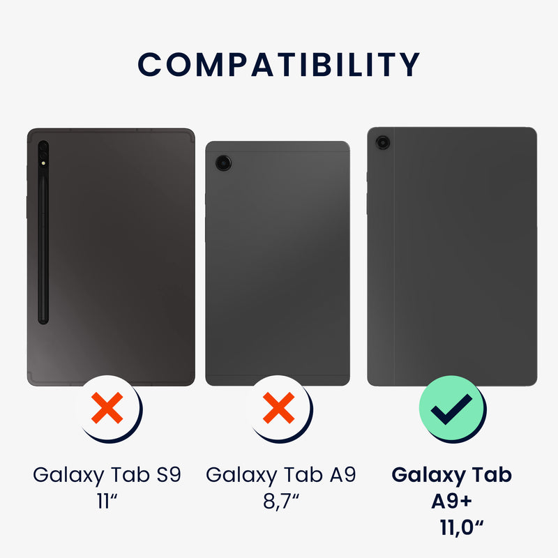 2x Folie kompatibel mit Samsung Galaxy Tab A9+