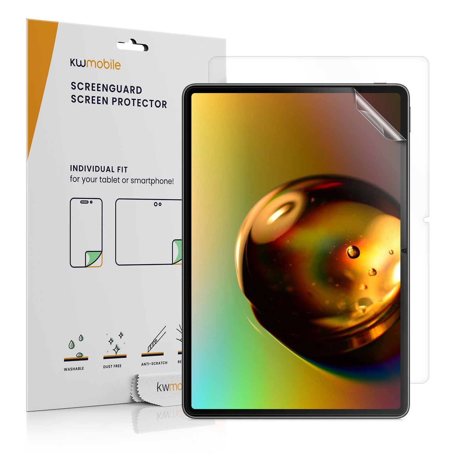 kwmobile 2x Tablet Schutzfolie kompatibel mit Huawei MatePad 11.5" (2023) Folie - Full Screen Protector - Tablet Displayfolie entspiegelt Transparent  