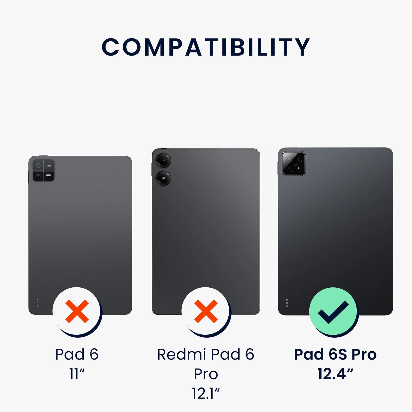 2x Folie kompatibel mit Xiaomi Pad 6S Pro 12.4