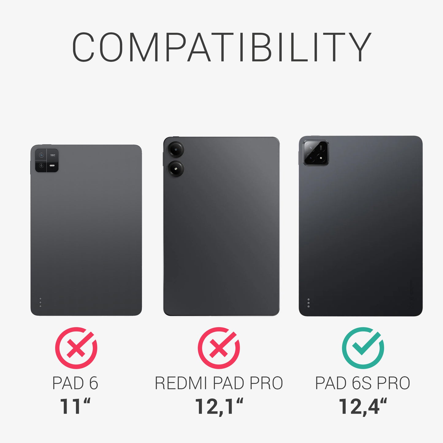 Silikon Hülle kompatibel mit Xiaomi Pad 6S Pro 12.4