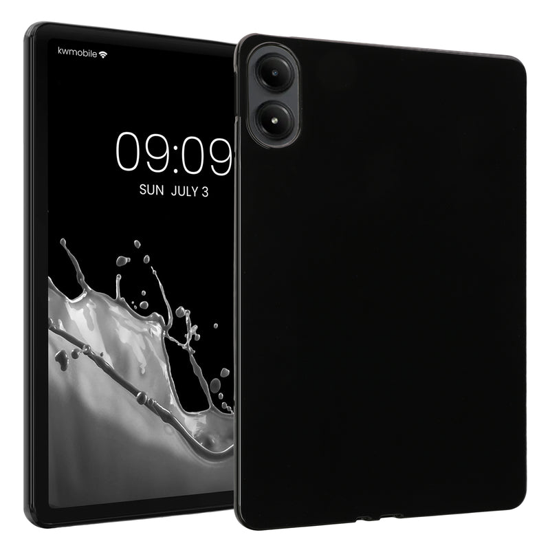kwmobile Schutzhülle kompatibel mit Xiaomi Redmi Pad Pro - Hülle Silikon - Tablet Cover Case Schwarz Schwarz  