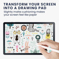 kwmobile Matte Schutzfolie kompatibel mit Samsung Galaxy Tab S6 Lite Papier Gefühl Folie Tablet Full Screen Paper Feel Cover Tablet Displayfolie Papiergefühl