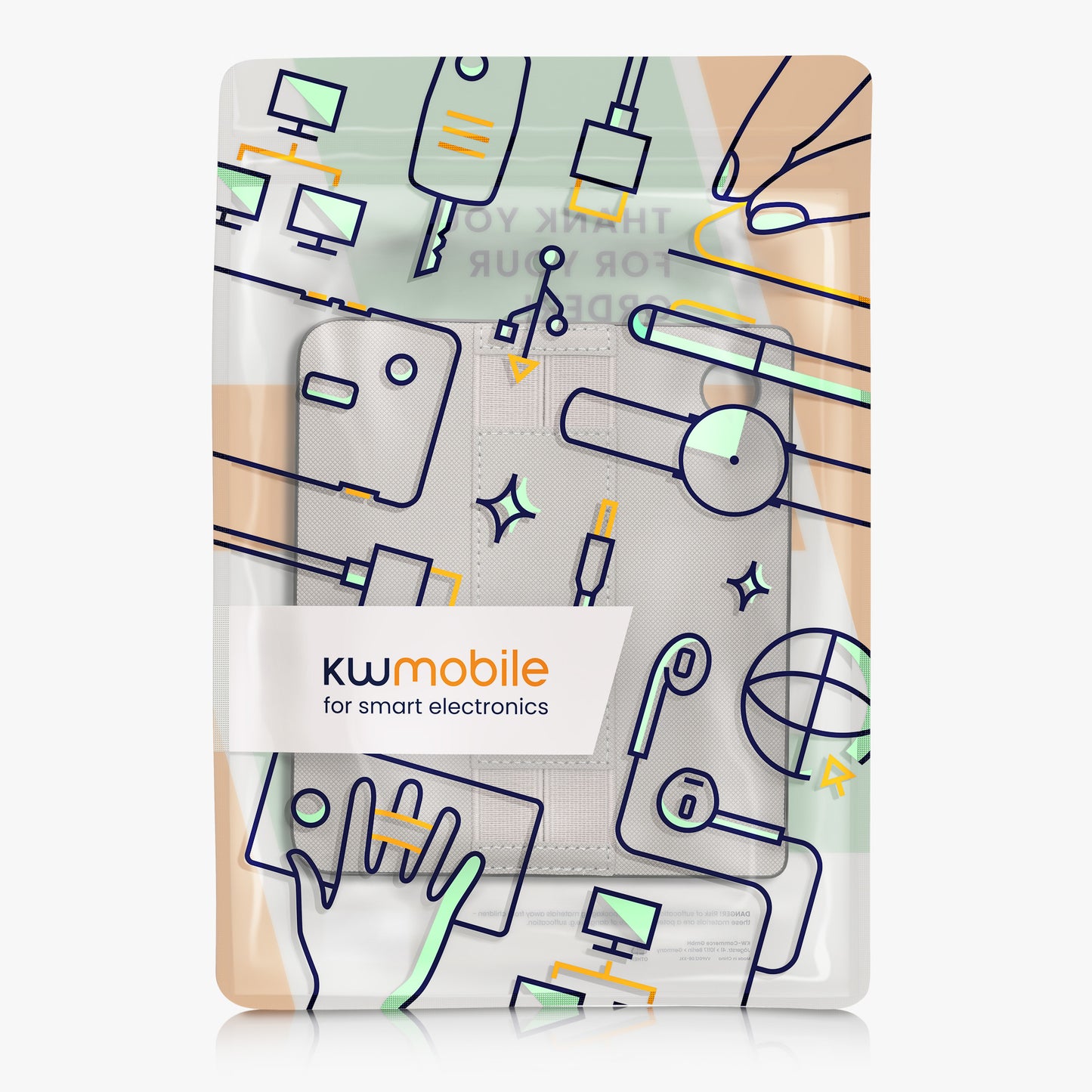 kwmobile Schutzhülle kompatibel mit Kobo Libra 2 Hülle mit elastischem Handgurt