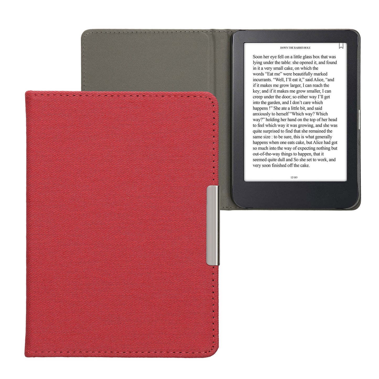 kwmobile Klapphülle kompatibel mit Kobo Clara 2E / Tolino Shine 4 - Schutzhülle e-Reader - Hülle eReader