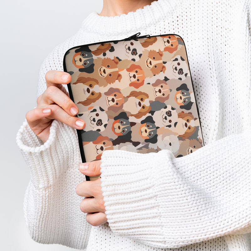 kwmobile Tablet Hülle kompatibel mit 13" Tablet Universal Tasche Cover Case Schutzhülle Sleeve Viele Hunde
