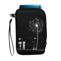 kwmobile Tasche kompatibel mit Nintendo 3DS XL - Neopren Hülle - Pusteblume Love Weiß Schwarz Weiß  [dsg02]