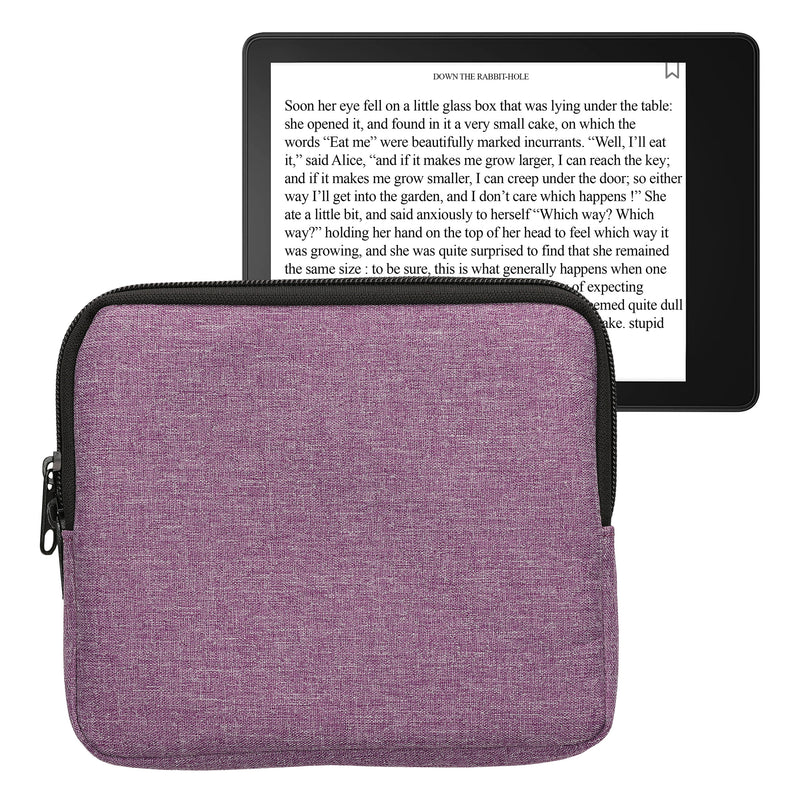 kwmobile Schutzhülle aus Stoff kompatibel mit 6,8-7" eReader Hülle für e-Reader mit Reißverschluss