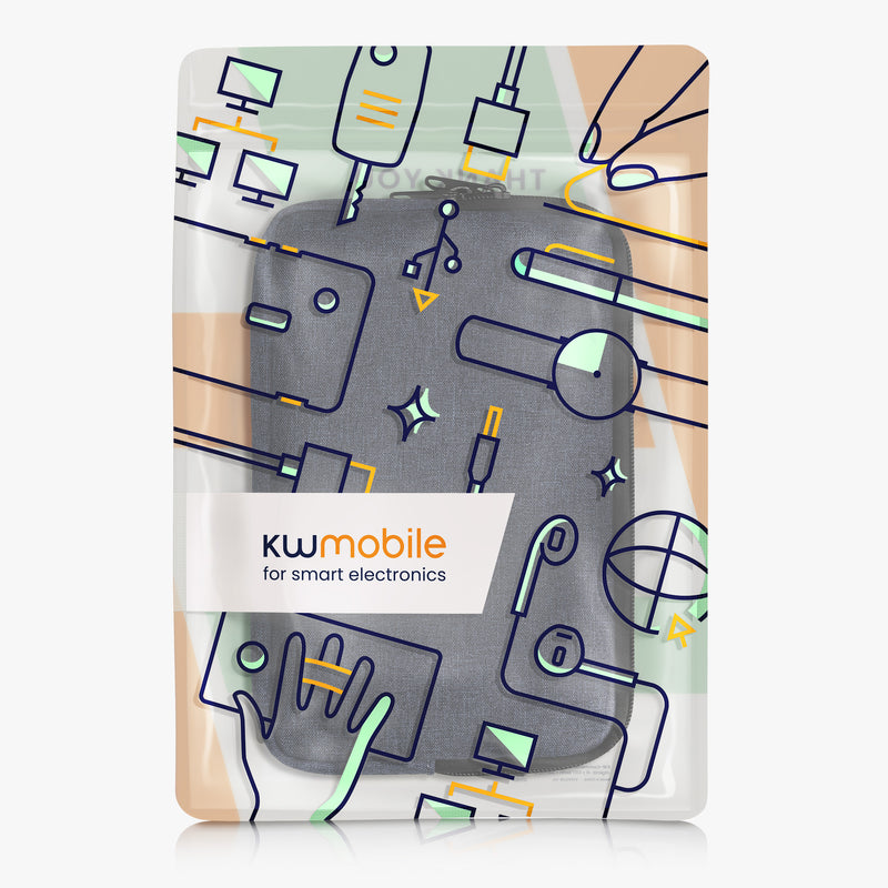 kwmobile Schutzhülle kompatibel mit 8"-8,4" Tablet Hülle mit Reißverschluss