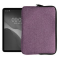 kwmobile Schutzhülle aus Stoff kompatibel mit 9,7"-11" Tablet Hülle - Stoffhülle für Tablet mit Reißverschluss - Lavendel Lavendel  