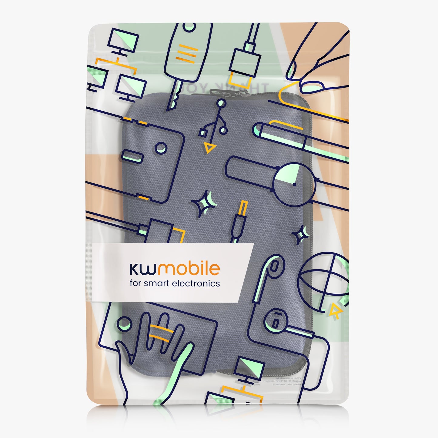 kwmobile Schutzhülle kompatibel mit 8"-8,4" Tablet Hülle mit Reißverschluss