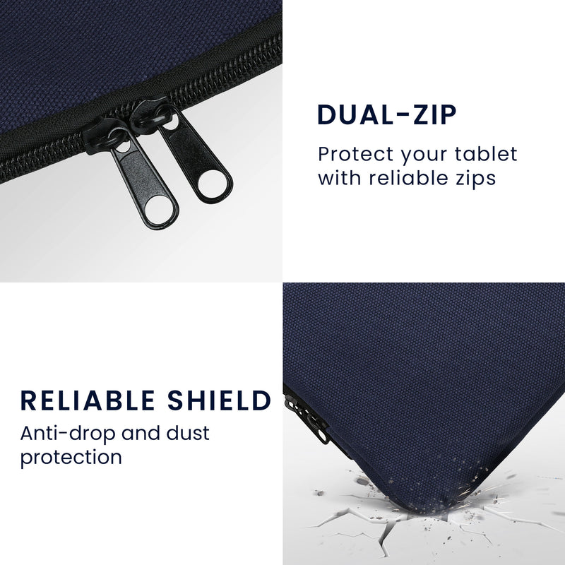 kwmobile Schutzhülle kompatibel mit 8"-8,4" Tablet Hülle mit Reißverschluss