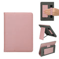 kwmobile Flip Hülle kompatibel mit 6-7" eReader e-Reader - Case mit Handschlaufe und Ständer - Cover 13x18.7cm cm Rosa Rosa  