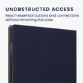 kwmobile Klapphülle kompatibel mit Pocketbook InkPad 4 / Color 3 / Color 2 / Vivlio InkPad 4 / InkPad Color 3 Hülle - eReader Schutzhülle mit Schlaufe