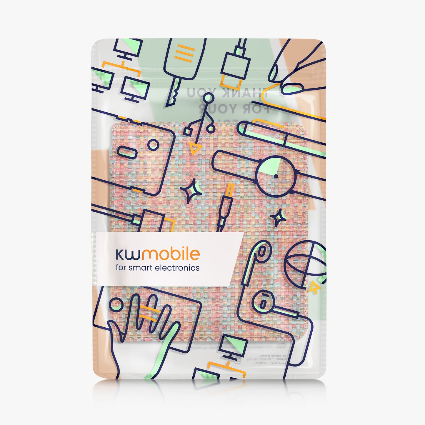 kwmobile Klapphülle kompatibel mit Kobo Kobo Libra Colour / Tolino Vision Color Hülle - eReader Case