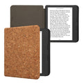 kwmobile Hülle kompatibel mit Kobo Kobo Libra Colour / Tolino Vision Color - Kork eReader Schutzhülle Cover Case - Hellbraun Hellbraun  