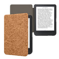 kwmobile Hülle kompatibel mit Kobo Clara BW / Clara Colour / Tolino Shine (5) / Shine Color - Kork eReader Schutzhülle Cover Case - Hellbraun Hellbraun  