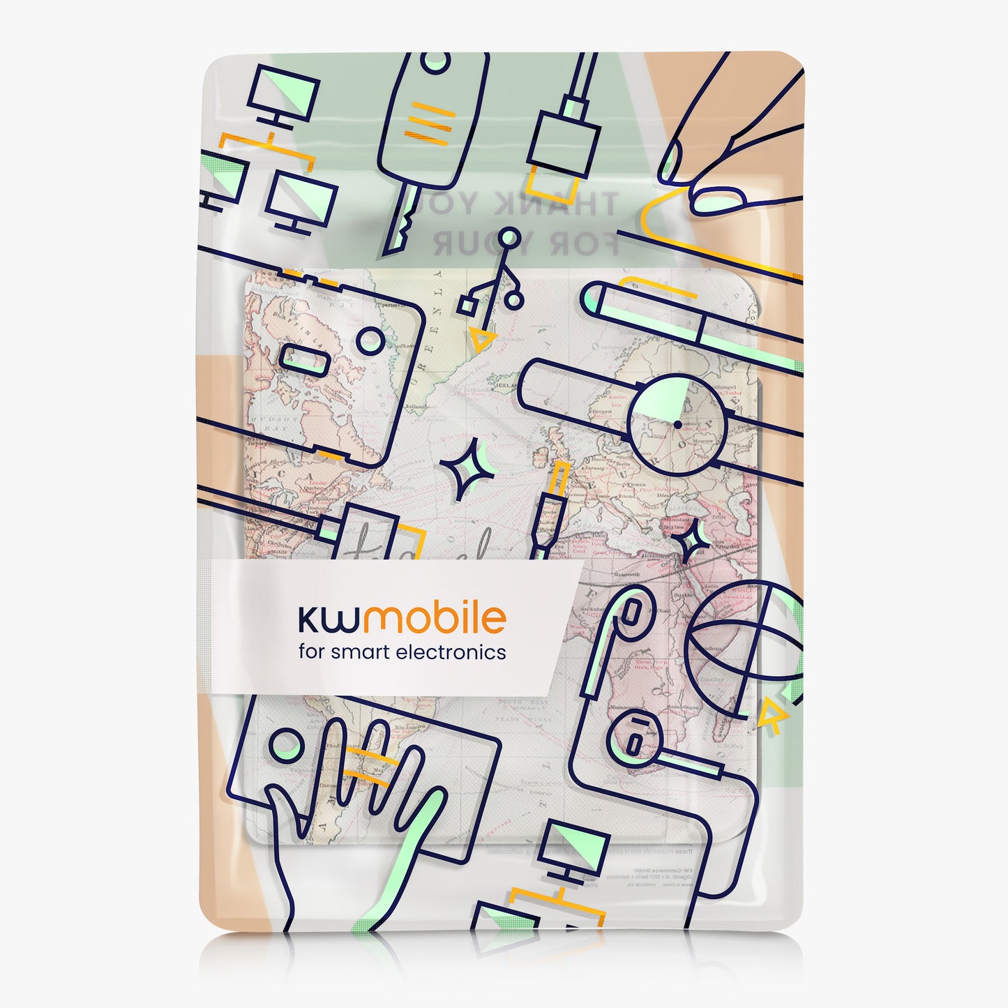 kwmobile Schutzhülle kompatibel mit Kobo Kobo Libra Colour / Tolino Vision Color - Hülle eReader Cover Case - Mehrfarbig