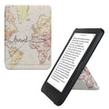 kwmobile Schutzhülle kompatibel mit Kobo Clara BW / Clara Colour / Tolino Shine (5) / Shine Color - Hülle Kunstleder - eReader Cover Case - Travel Schriftzug Schwarz Mehrfarbig Schwarz  [dsg01]