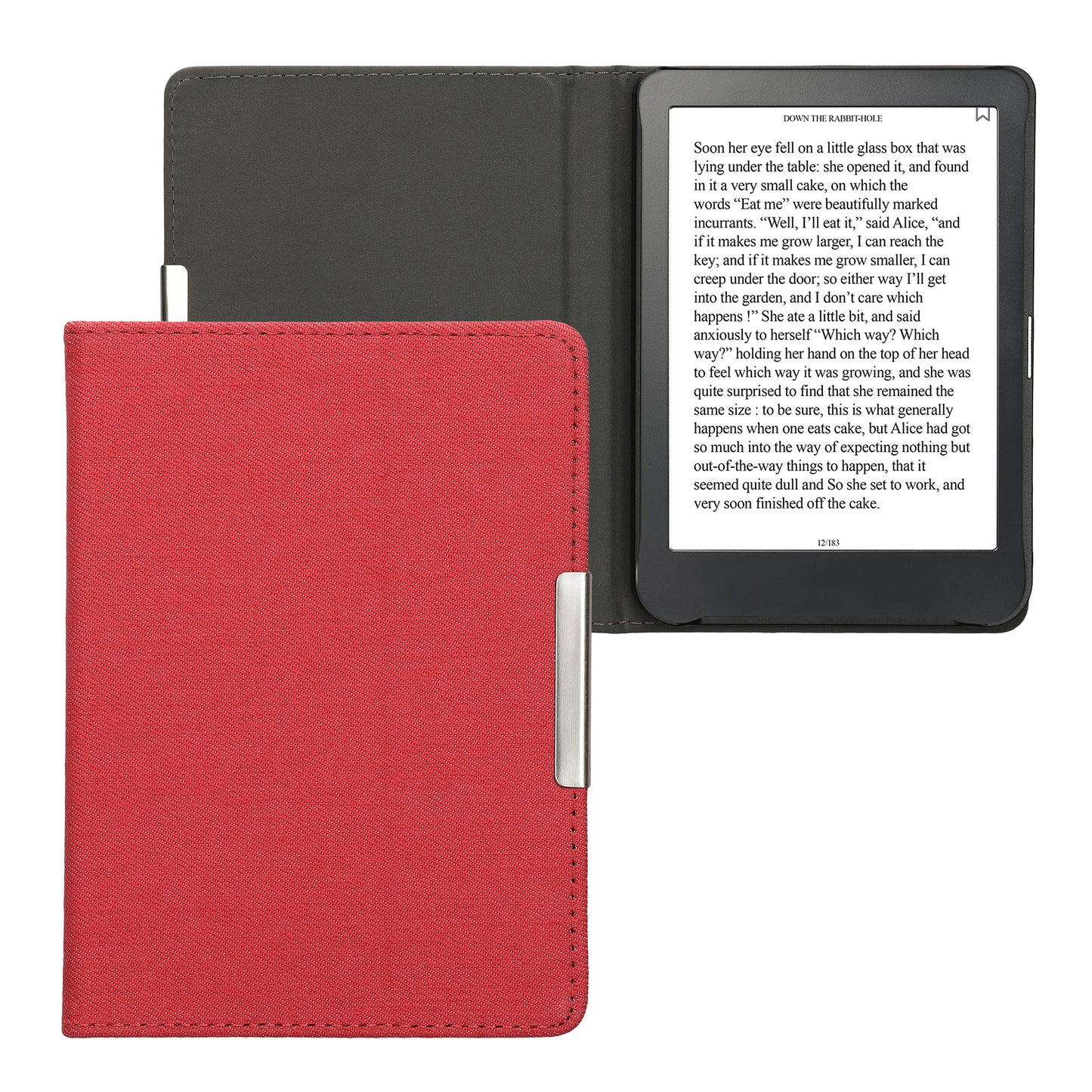 kwmobile Klapphülle kompatibel mit Kobo Clara BW / Clara Colour / Tolino Shine (5) / Shine Color - Schutzhülle e-Reader - Hülle eReader