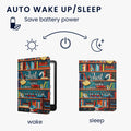 kwmobile Schutzhülle für Amazon Kindle Paperwhite (2024)/Colorsoft Hülle - eReader Flip Case mit Handschlaufe und Auto Sleep Funktion