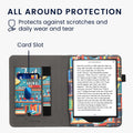 kwmobile Flip Cover kompatibel mit Amazon Kindle Paperwhite (2024) - Hülle mit Handschlaufe