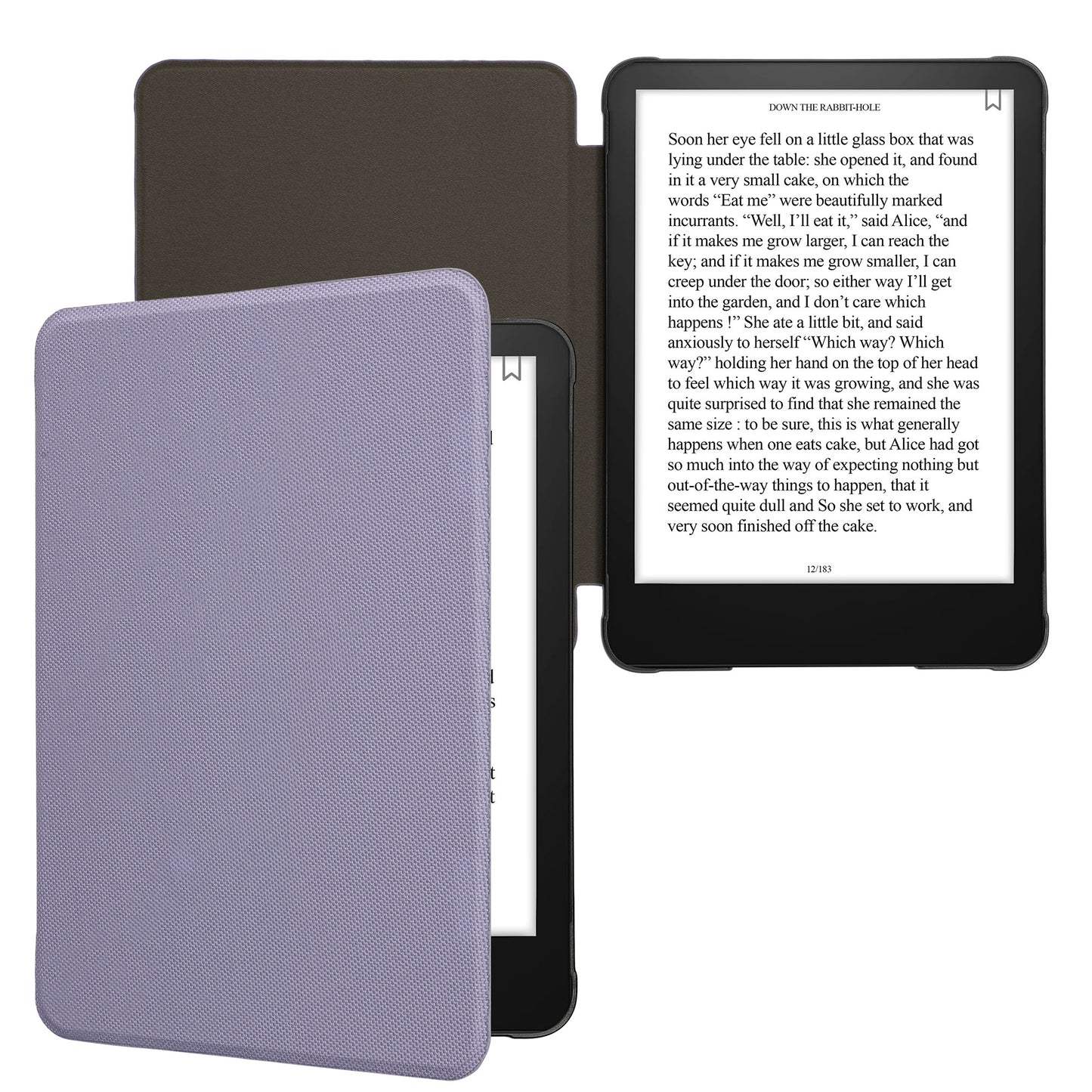 kwmobile Hülle kompatibel mit Amazon Kindle Paperwhite (2024)/Colorsoft - Nylon eReader Schutzhülle Cover Case - Lavendel Lavendel  