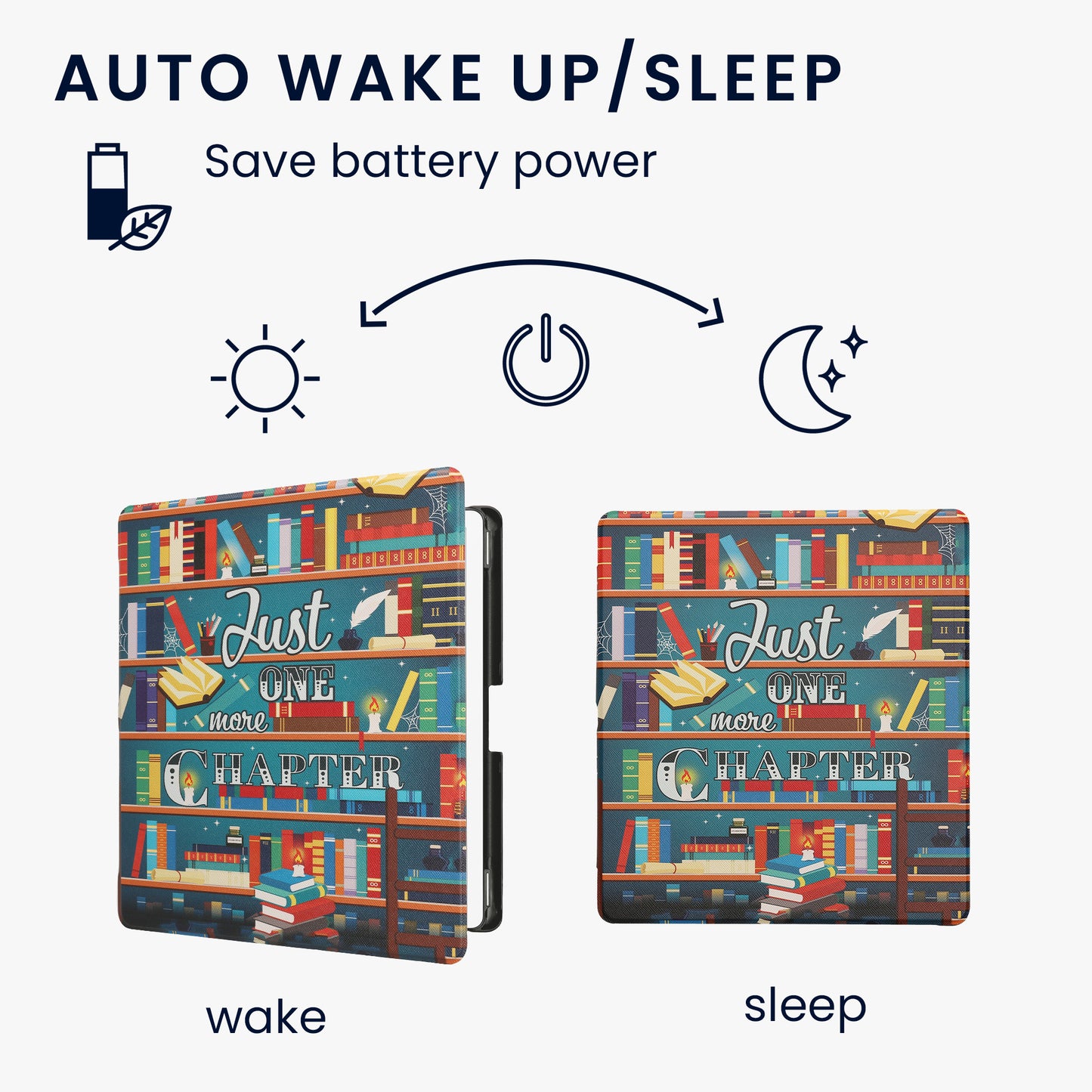 kwmobile Schutzhülle für Amazon Kindle Scribe (2024) Hülle - eReader Flip Case mit Auto Sleep Funktion