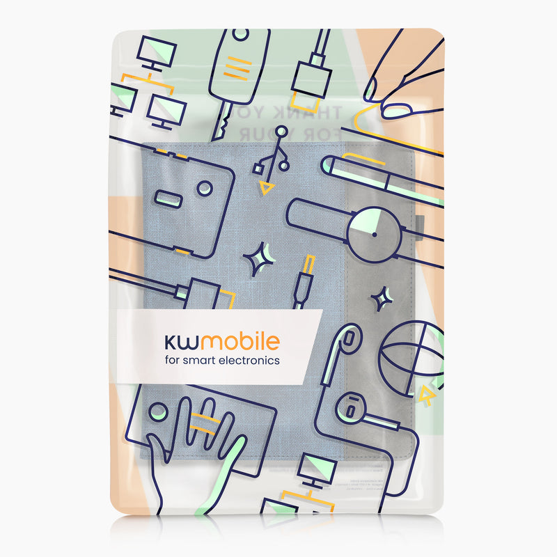 kwmobile Hülle kompatibel mit Amazon Kindle Scribe (2024) Flip Case mit Handschlaufe Cover