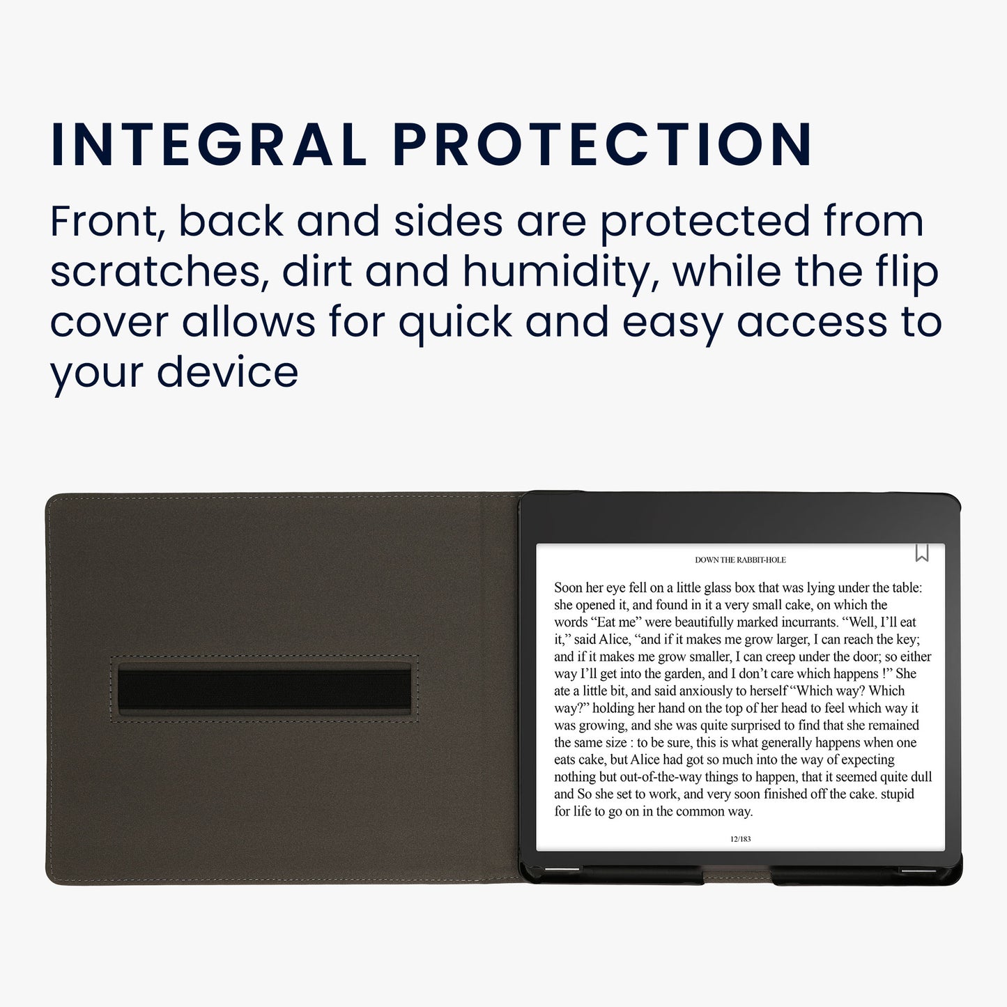 kwmobile Hülle kompatibel mit Amazon Kindle Scribe (2024) Hülle - Case mit Schlaufe und Ständer