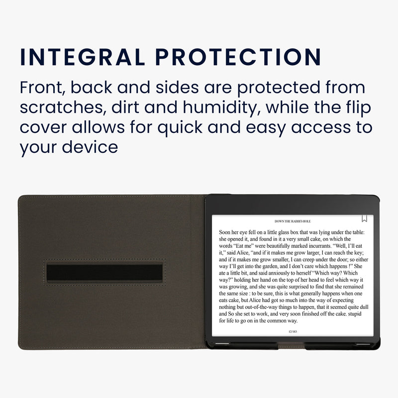 kwmobile Hülle kompatibel mit Amazon Kindle Scribe (2024) Hülle - Case mit Schlaufe und Ständer