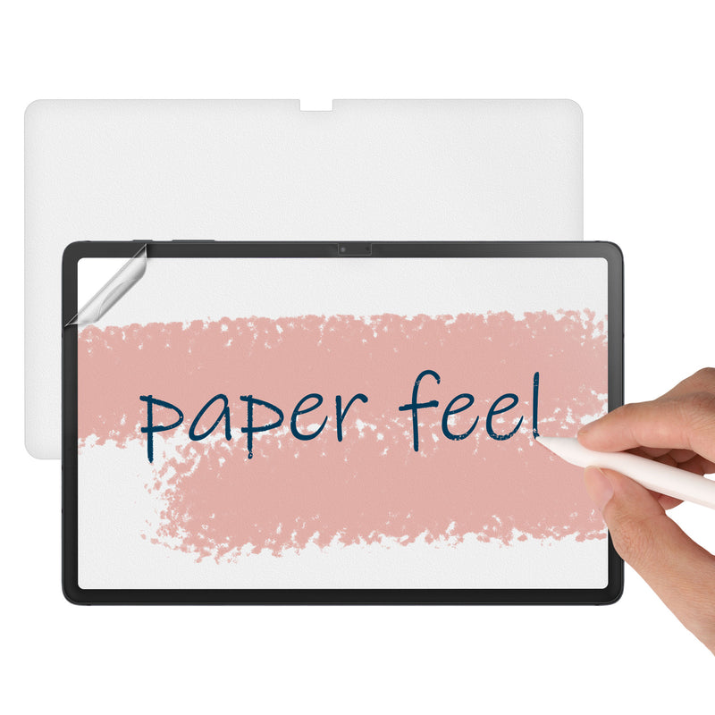 kwmobile 2x Matte Schutzfolie kompatibel mit Samsung Galaxy Tab S7 FE Papier Gefühl Folie - Tablet Full Screen Paper Feel Cover - Tablet Displayfolie Papiergefühl Transparent  