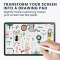 kwmobile Schutzfolie kompatibel mit Samsung Galaxy Tab S7 FE Papier Gefühl Folie Tablet Full Screen Paper Feel Cover Tablet Displayfolie Papiergefühl