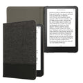 kwmobile Hülle kompatibel mit Amazon Kindle Paperwhite (2024)/Colorsoft - Canvas eReader Schutzhülle Cover Case - Anthrazit Schwarz Anthrazit  