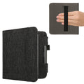 kwmobile Flip Hülle kompatibel mit Kobo Kobo Libra Colour / Tolino Vision Color - Vorderfach Handschlaufe - Dunkelgrau Dunkelgrau  