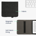 kwmobile Flip Hülle kompatibel mit Kobo Kobo Libra Colour / Tolino Vision Color - Vorderfach Handschlaufe