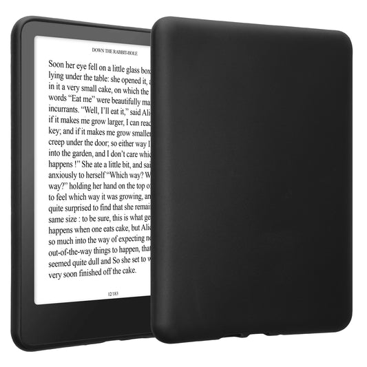 kwmobile Hülle kompatibel mit Amazon Kindle Paperwhite (2024)/Colorsoft - Silikon eReader Cover Case Schutzhülle - Schwarz matt Schwarz matt  