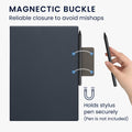 kwmobile Hülle kompatibel mit Remarkable Paper Pro Case - Magnetischer Verschluss - Cover mit integriertem Stifthalter - Tasche