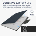 kwmobile Hülle kompatibel mit Remarkable Paper Pro Case - Magnetischer Verschluss - Cover mit integriertem Stifthalter - Tasche