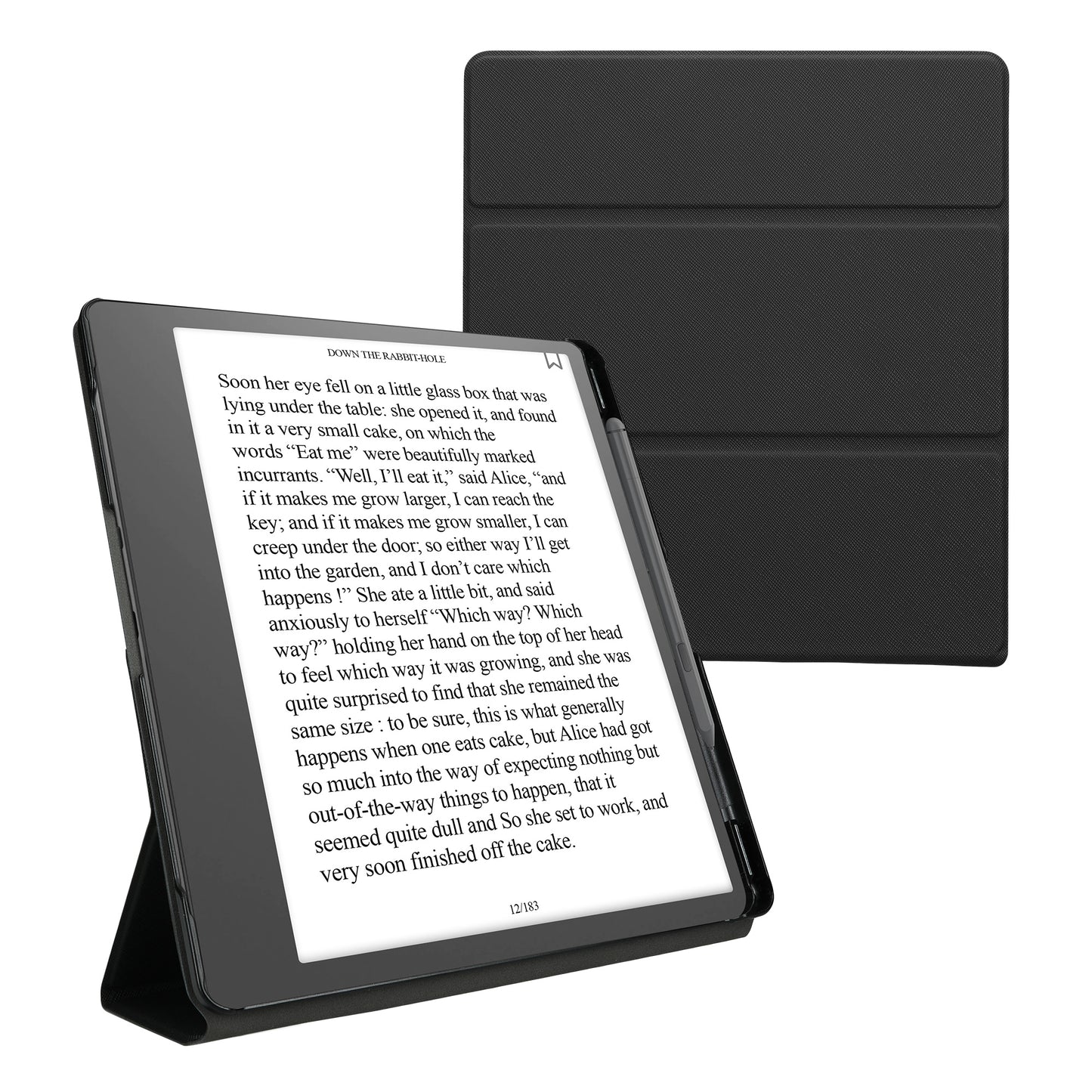 kwmobile E-Reader Schutzhülle kompatibel mit Amazon Kindle Scribe (2022/2024) Hülle für eReader mit zweifachen Ständer und Stifthalter