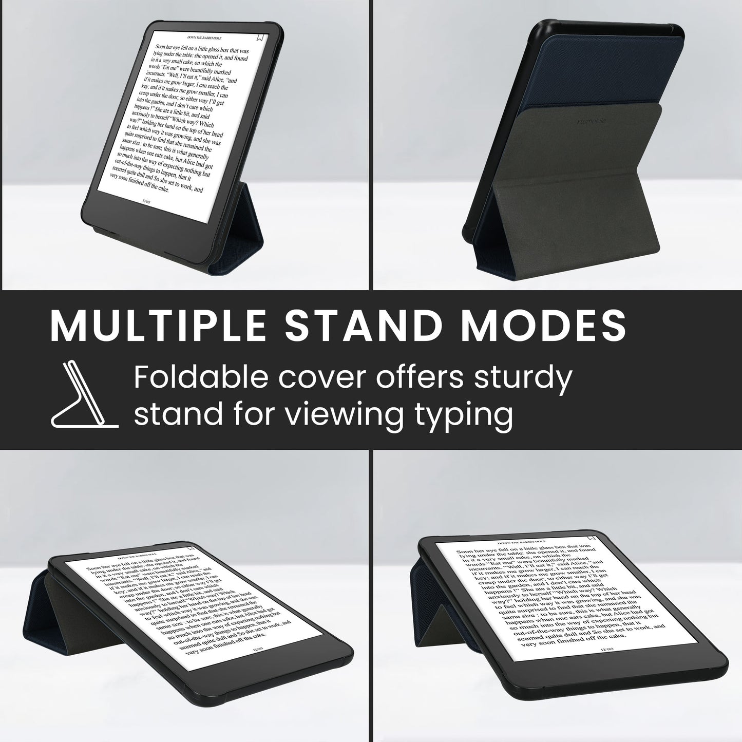 kwmobile Hülle für Amazon Kindle Paperwhite (2024)/Colorsoft Case - Schutzhülle aus Kunstleder - Magnetverschluss Cover mit Standfunktion