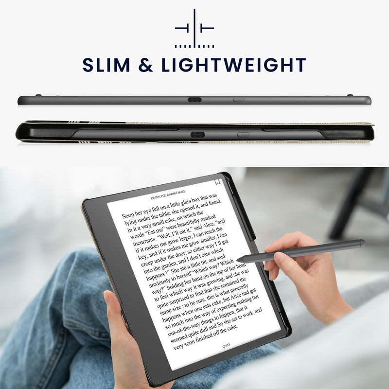 kwmobile E-Reader Schutzhülle kompatibel mit Amazon Kindle Scribe Hülle Case für eReader mit zweifachen Ständer und Stifthalter