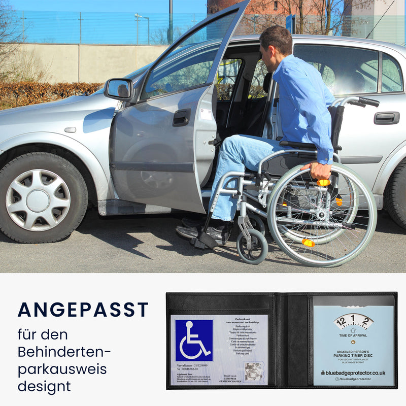 kwmobile Hülle für den deutschen Schwerbehindertenausweis - Cover mit Fächern - Ausweishülle klappbar