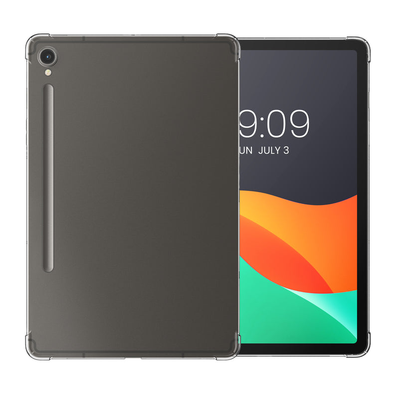 kwmobile Hülle kompatibel mit Samsung Galaxy Tab S9 FE Hülle - weiches TPU Silikon Case transparent - Tablet Cover Transparent Transparent  