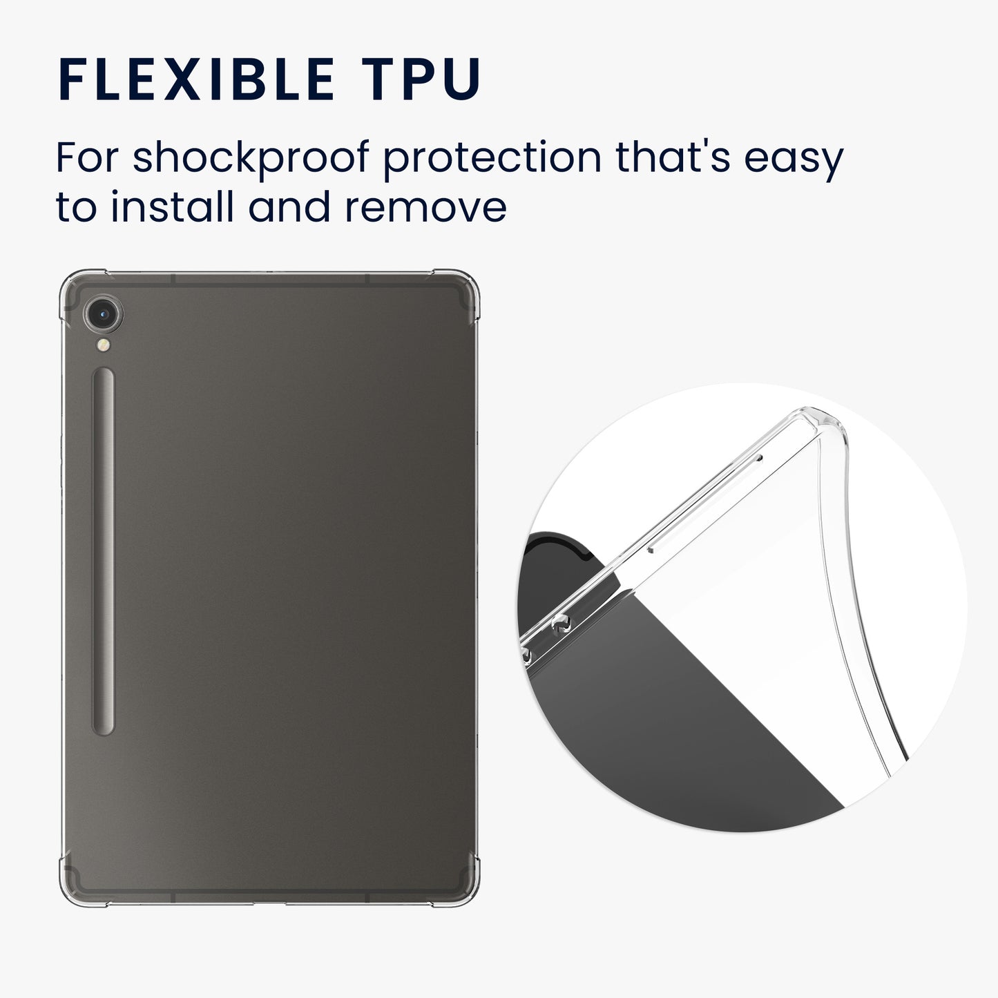 kwmobile Hülle kompatibel mit Samsung Galaxy Tab S9 FE Tablet Cover