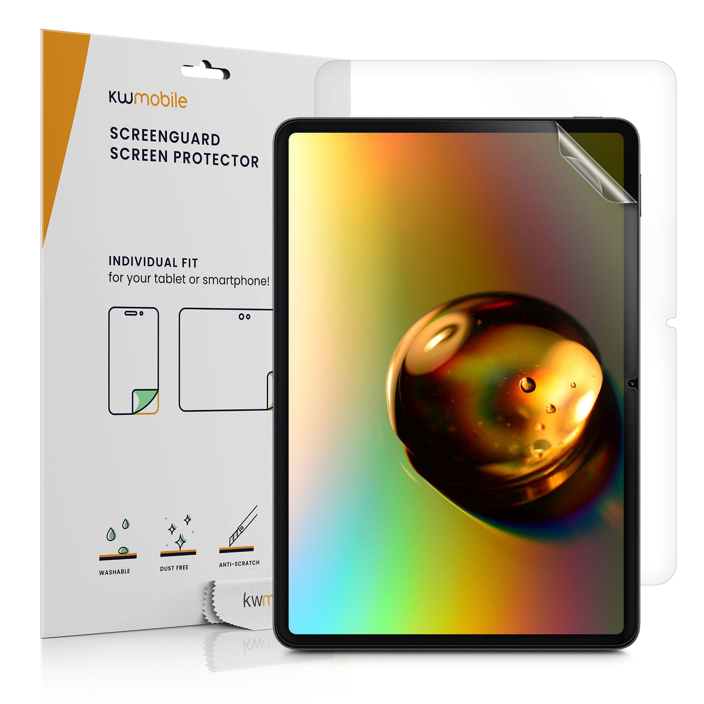 kwmobile 2x Schutzfolie kompatibel mit Xiaomi Pad 7 / Pad 7 Pro - Folie klar Full Screen Tablet Transparent  